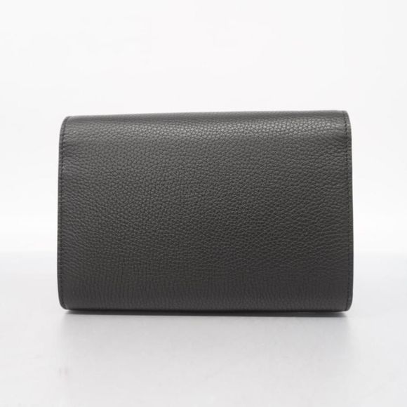 Gucci GG Marmont Chain Shoulder Leather Black Gold Hardware - Picture 7 of 7